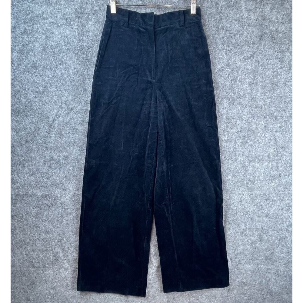 Stockholm Atelier & Other Stories Corduroy Pants Women 2 Blue High Rise Wide Leg